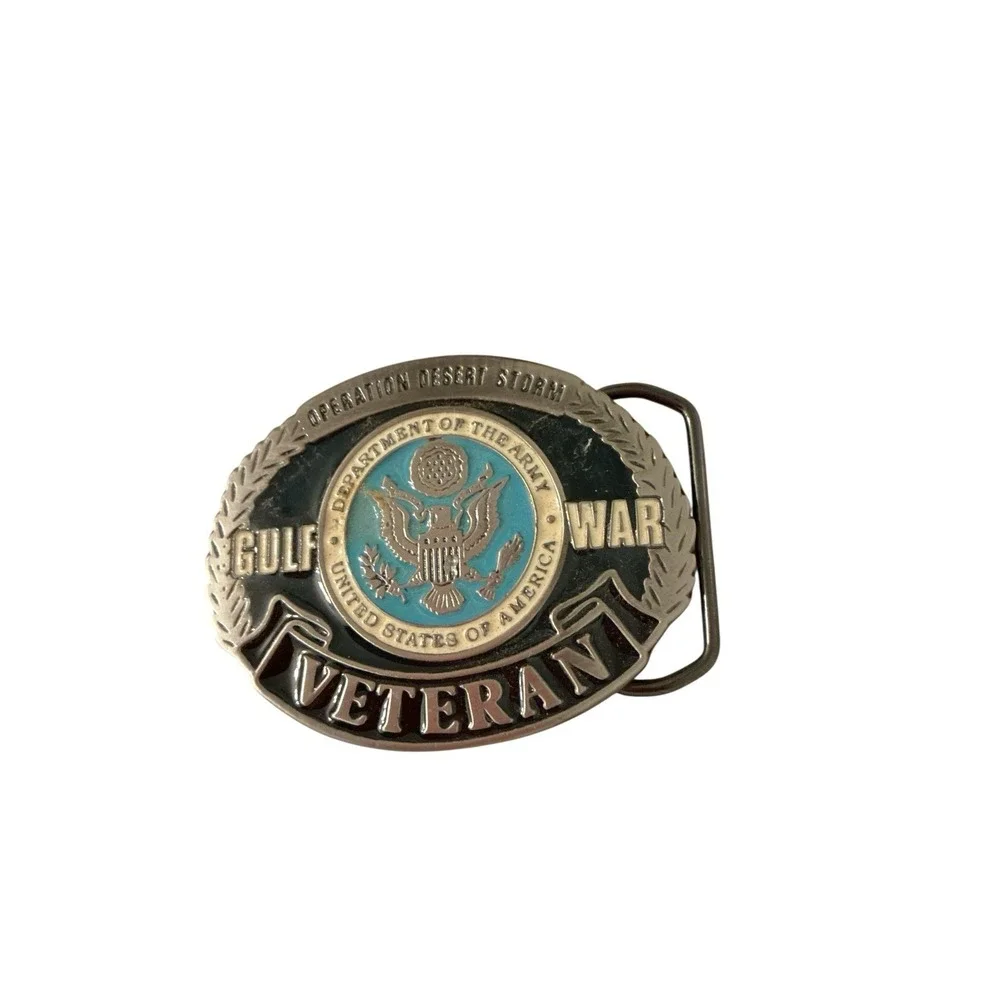 Operation Desert Storm, Veteran, Gulf War, Dept Of The Army, Belt Buckle